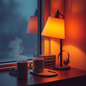 Suno V5 LoFi Version A parameter snapshot: jazz guitar and café atmosphere