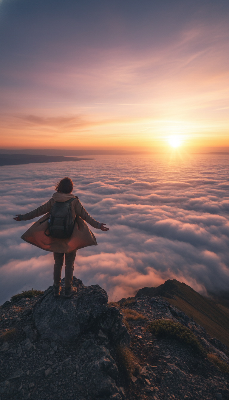 Cinematic vertical travel cover generated with Nano Banana